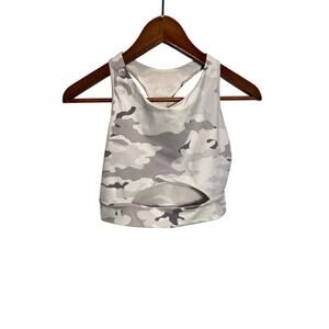 Mono B Camo Sports Bra with Cutout Women's Size M